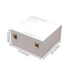 McKi Products Keepsake Box for Memories, White Wooden Storage Box, Large Size