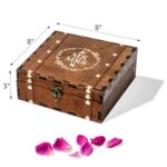 Trademark Innovations Wedding Gift Box, Memory Box with Lid, Memory Box for Keepsakes, Newlywed Gift