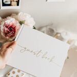 Lamare Wedding Guest Book – Elegant Guest Book Weddings Reception, Baby Shower, Polaroid Guest Book for Wedding and Special Events – 100 Blank Pages for Wedding Sign in and Photos