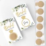 Printed Party Bridal Shower Scratch Off Game, Ring Lottery Tickets, Set of 30