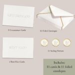 Letterpressed Groomsmen Proposal Cards with Envelopes, Set of 10, 8 Groomsman Cards, 2 Best Man Cards, Groomsman Proposal Gifts for Wedding