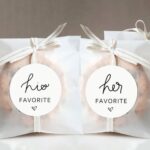 60pcs Her Favorite+60pcs His Favorite Wedding Candy Favor Stickers – Candy Bag Seals Wedding Stickers Bridal Shower Favor Treat Bag Stickers
