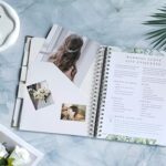 growell Wedding Planner Book Organizer – 192 Pages Large 11.5×10 Bridal Wedding Planning Book and Organizer for Bride, Couple Engagement Gift, 7 Sections Checklist Calendar, with Gift Box (Marble)