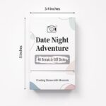 Tryuunion 40 Date Ideas Card Games for Couples Date Night – Unique Date Deck Scratch Off Cards, Gifts for Boyfriend – Romantic Newlywed and Wedding Anniversary Couples Gifts for Him and Her
