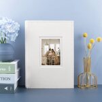 Golden State Art,Photo Album with Memo Writing Space hold 300 4×6 Horizontal Pictures,Suede Cover(Cream)