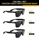 GroomBrideGifts Groomsmen Gifts Sunglasses – Set Of 8 Pcs Bachelor Party Favors For Groomsman,Team Groom, Best Man(Struggle)
