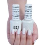 DND Gel Polish Set – 1 each of Gel Polish and Nail Polish, 863 Wedding Veil, 0.5 Fl Oz