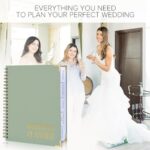 Beautiful Wedding Planner Book and Organizer – Perfect for Detailed Planning Of Your Big Day – Unique Engagement Gift for Newly Engaged Couples, Future Brides and Grooms