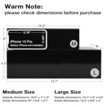 Aimyoo 5 Pack Black Magnetic Gift Boxes with Lids 13.8x9x4.3 in, Large Bridesmaid Groomsman Proposal Box, Rectangle Collapsible Box for Present Graduation Birthday Wedding Storage