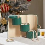 Vlando Wedding Gifts for Women, Travel Jewelry Box, Bridal Shower Gifts, Bridesmaid Gifts for Wedding Day Bride Gifts, Bridesmaid Proposal Gifts, Wedding Gifts, Travel Jewelry Organizer – Green