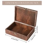 AW BRIDAL Keepsake Box With Lid – Wood Wedding Memory Gift Box – Bridal Shower Gifts Wedding Gifts Engagement Anniversary Valentines Day Gifts Ideas for Couples