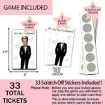 Cute Bridal Shower Games – Scratch Off Bridal Shower Game.Funny Bachelorette Party Games – Who Has the Groom – 33 sheets