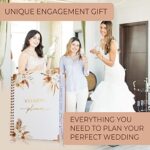 Beautiful Boho Wedding Planner Book and Organizer – Enhance Excitement and Makes Your Countdown Planning Easy – Unique Engagement Gift for Newly Engaged Couples, Future Brides and Grooms,9 inches X 11 inches