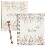 THIAMI STORE Wedding Planning Book and Organizer Set – Wedding Planner for Bride, The Knot Wedding Planner Gift for Couples, Bridal Wedding Organizer and Planner