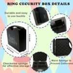 Falinpitos Wedding Ring Bearer Security Set Wedding Gifts Outfit Include Ring Bearer Box Mission Card Sunglasses Bow Tie Earpiece Flower Girl Groomsmen Ring Bearer Proposal Gifts for Boys(7pcs)