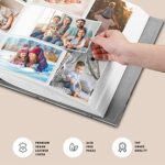 Fintie Photo Album 4×6 Photos – 600 Pockets Large Capacity Photo Book Cover for Family Wedding Anniversary Baby Vacation Pictures, Cloudy Marble
